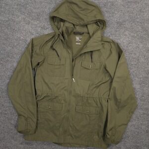 Mountain Hardwear Benicia Jacket Womens Small Green Lightweight Utility Hooded